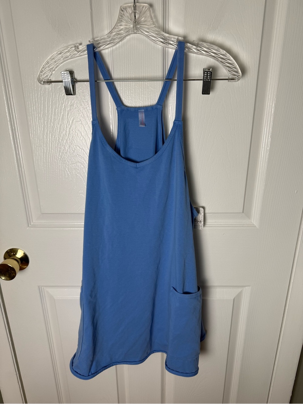 Free People Hot Shot Mini Dress in Riviera Blue S - Picture 2 of 8